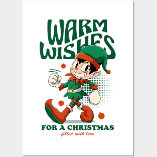 Warm Wishes Christmas Posters and Art